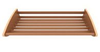 Полка реечная высокая хлебная Stahler G=470 H=250 L=1250 (Бук)