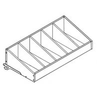 Полка из ЛДСП Stahler высокая с разделителями Н=250 G=470 L=665