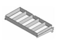 Полка металлическая с разделителями Stahler G=470 H=100 L=1250