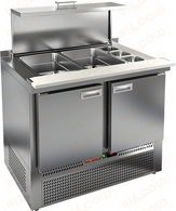 Стол холодильный для салатов HiCold SLE3-11GN (полипропилен)