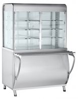 Прилавок-витрина тепловой ПВТ-70М (закрытая витрина)