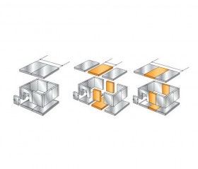 Расширительный пояс 2000х300 мм / 2560х300 мм для камеры высотой 2760 мм (100 мм)