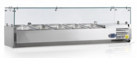 Холодильная витрина Tefcold VK33-120 с нерж. крышкой