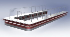 Охлаждаемый стол-витрина для рынка Lida S 1,0 (без накопителя, встройка)
