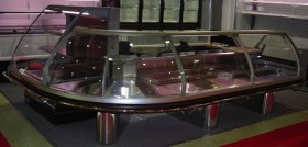 Холодильная витрина Диона ВС-21 УН1 (45°C) (на пластиковых тумбах)