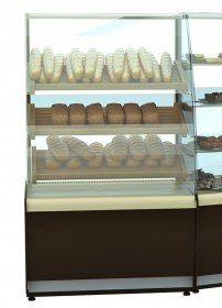 Витрина хлебная Carboma K70 N 0,9-1 Bread (со стеклом)