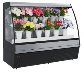 Полувертикальная витрина для цветов Carboma F16-08 VM 1,9-2 0020 FLORA
