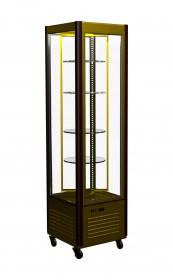 Шкаф холодильный кондитерский R400C Carboma Люкс INOX (D4 VM 400-1)